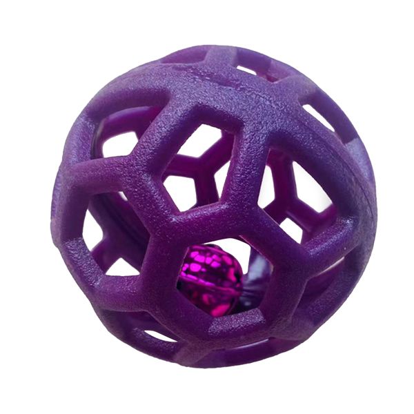 Dog Hollow Ball Toy Fun Interactive Bite Resistance Chewing Pet Purple