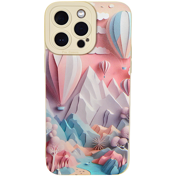 Beige - Phone Case with Hot Air Balloon &amp; Pro Camera - Iphone 14 Pro Max