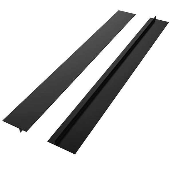2 Pack Flexible Kitchen Stove Gap Covers for Oven,Washer(Black,21 Inches)
