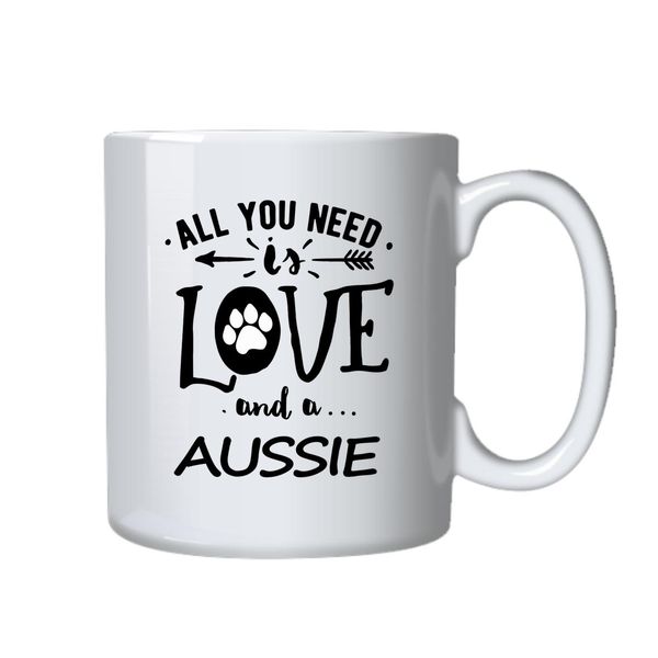 Aussie And Love Coffee Mug - Best Aussie Dog Owners Gift Idea Christmas