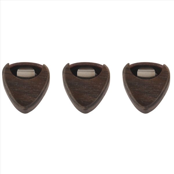 Pick Box Portable Rose Wood Guitar Pick Storage Musical Instrument