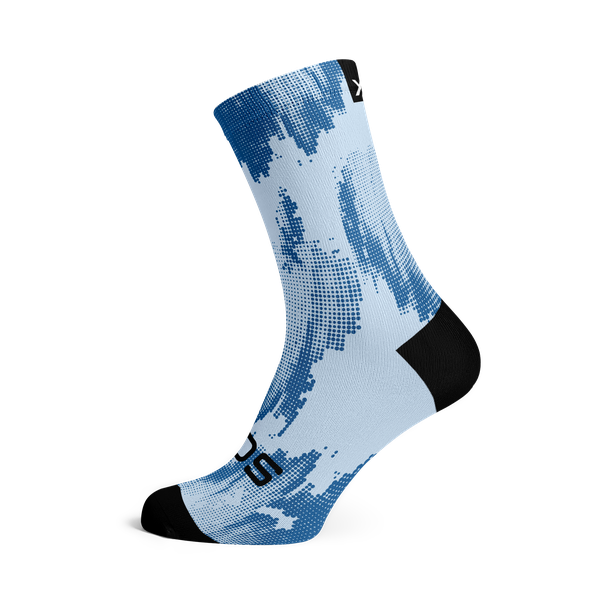 Sox Footwear Blue Gravel Crew Socks
