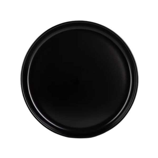 Aura Semmi - Matt Black Flat Stackable Side Plates Set Of 4