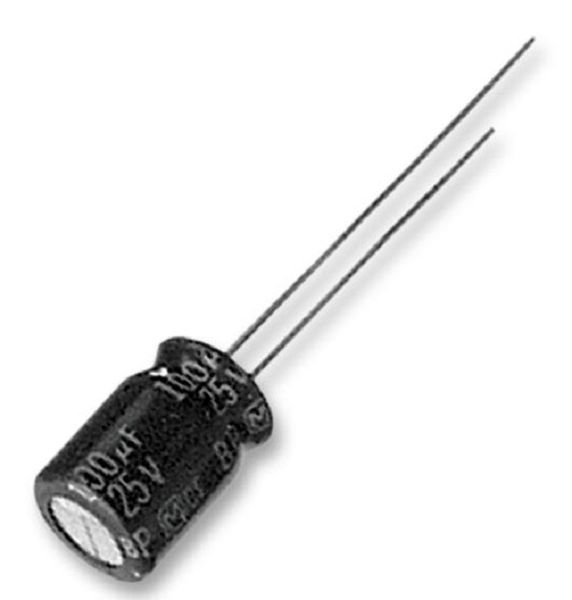 Panasonic (EEUFR1H100)Electrolytic Capacitor, 10 µF, 50 V