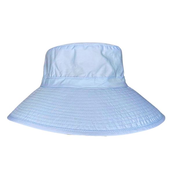 Extra Wide Brim Bucket Sun Hat Blue image