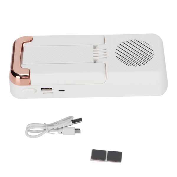 Mobile Phone Holder Bluetooth Speaker Folding High Power Holder White