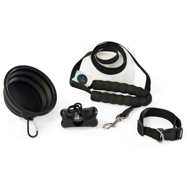 LUNA Life Premium Puppy Kit with Lead, Collar, Water Bowl &amp; Poo Bag Kits.