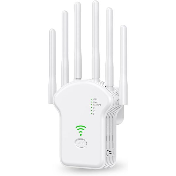 WiFi Extender Signal Booster, 300Mbps Dual Band (2.4GHz), WiFi Booster