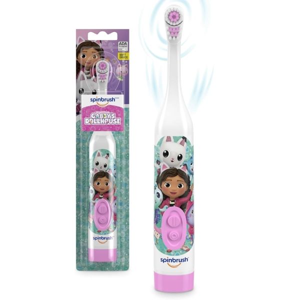 Spinbrush Gabby's Dollhouse Kids Electric Battery Toothbrush
