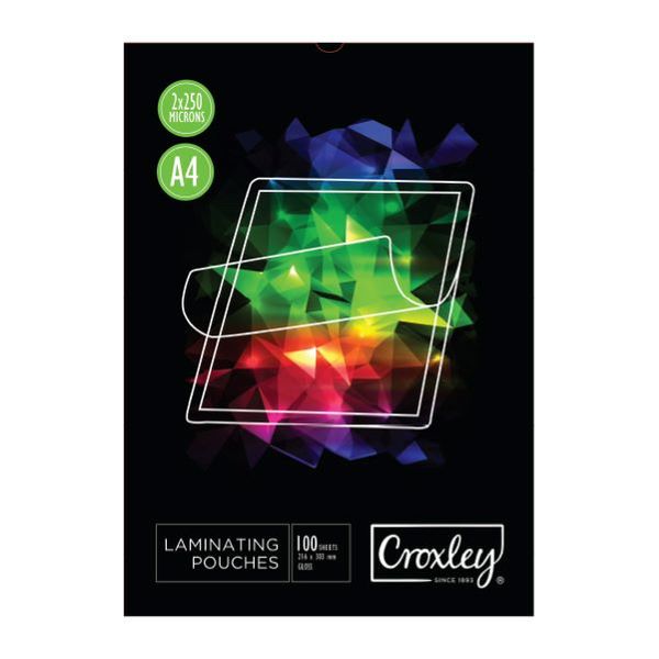 CROXLEY A4 Laminating Pouches 250MIC 100's