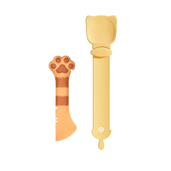 2 Piece Cat Scoop Food Spoon &amp; Silicone Opener