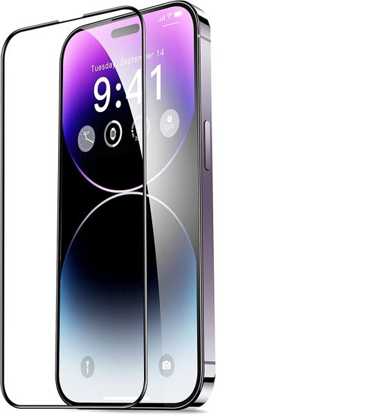 TUFF-LUV 2.5D Tempered Glass Full Screen protection for Apple iPhone 14 Pro Max - Clear