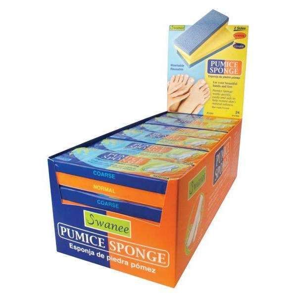 ANN05394 - Swanee - Pumice Sponge Coarse / Normal Grit 24Ct - 24 Pack