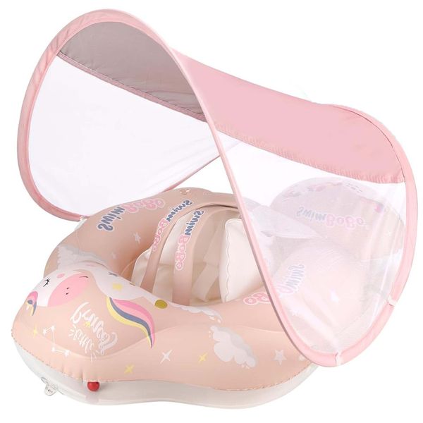 Large Swimming Inflatable Pool Toys for Baby Swim Float with Sun Canopy