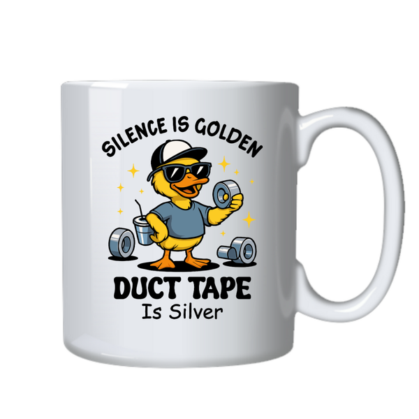Silence is Golden FunMotivational Positive Mug Birthday Christmas Gift 402