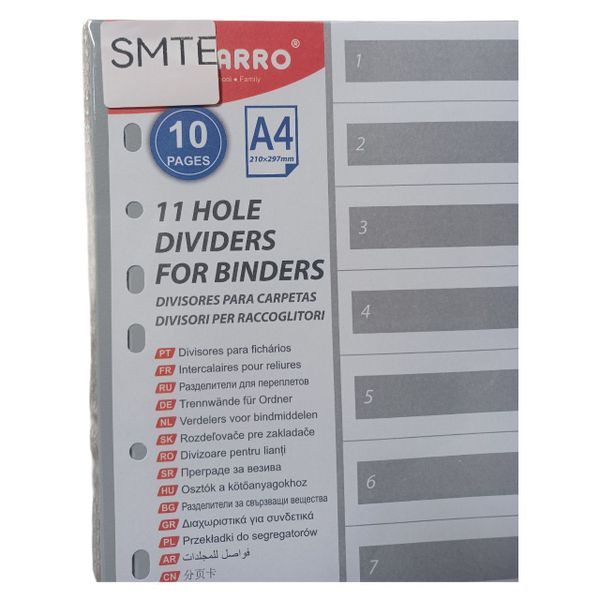 11 Hole Dividers for Binders A4 Set of 12