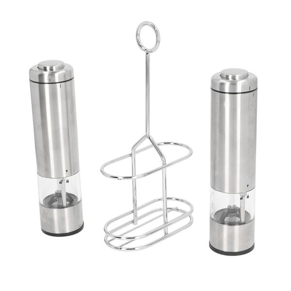 Electric Pepper Grinder Battery Powered 20g with Stand Electric Salt Mill