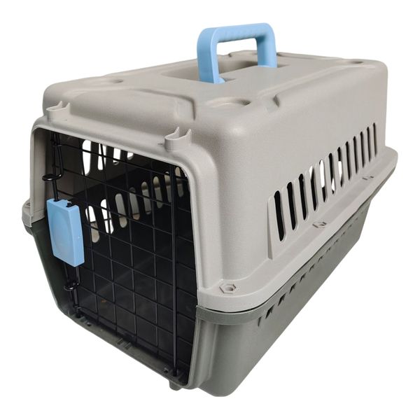 Pet Carrier Box Cat Dog Travel Carrier with Urine Barrier Board 48x30x32cm