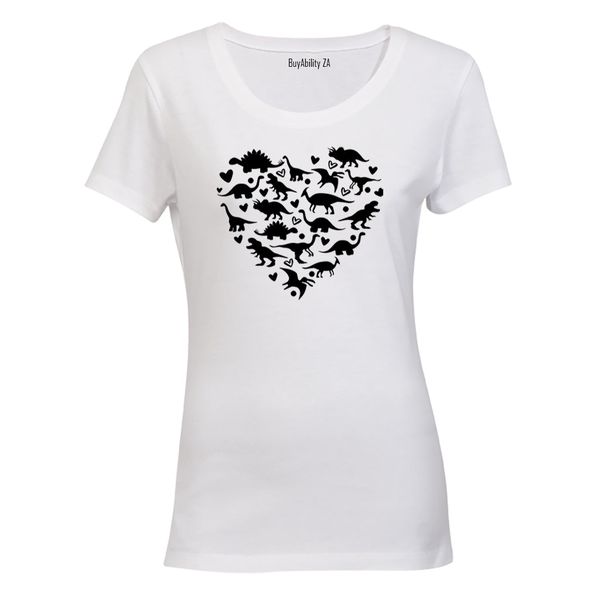 Dinosaur Heart - Ladies - T-Shirt