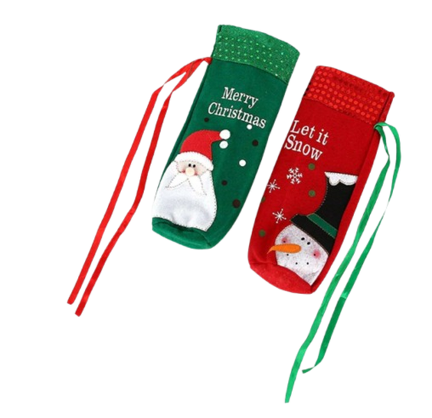 Santas Bottle Covers - Set