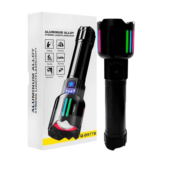 Aluminium Alloy Strong Light Flashlight Q-D977B
