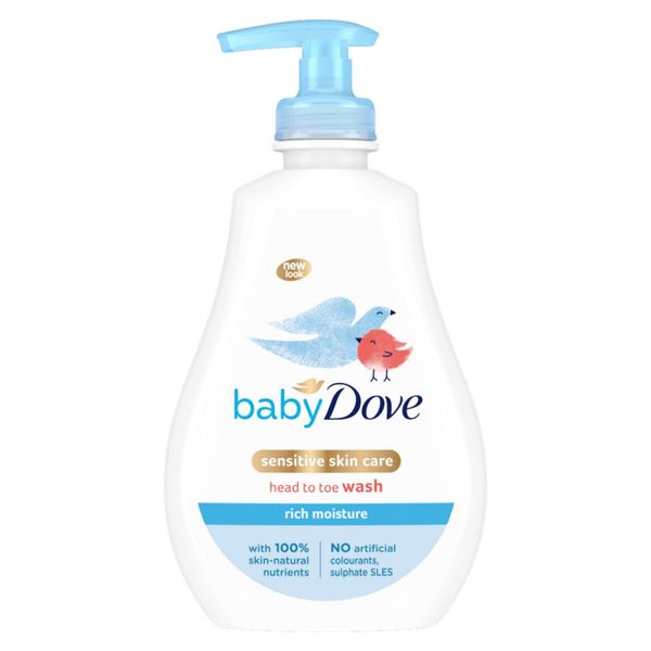 Baby Dove Rich Moisture Body Wash - 6 x 400ml
