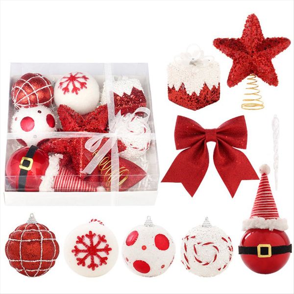 Christmas Balls Ornaments,Christmas Tree Hanging Ball Santa Theme Christmas