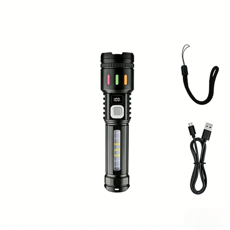 High-Intensity, Rechargeable, Portable Flashlight with Long Standby Time Image