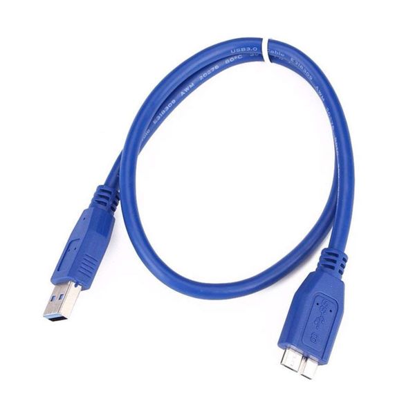 USB 3.0 A to Micro B Cord For External Hard Drive 1Meter Cable -Blue
