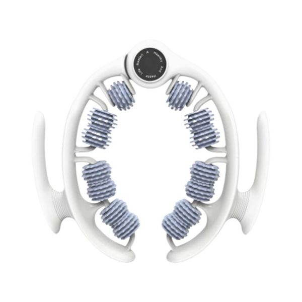 Circular Leg Roller Massager,Silicone Slimming Leg Massager,Blue,White