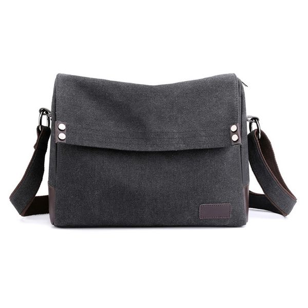 Crossbody Bag Casual man Messenger Bag-black
