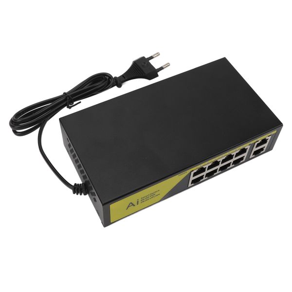8-Port 120W AI POE Switch 100Mbps EU Plug