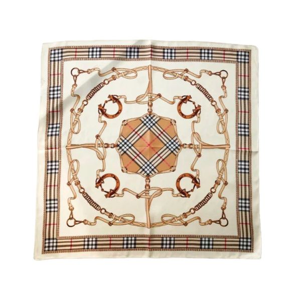 Silk Feeling Scarf Medium Square Satin Head Neck Scarf for Women