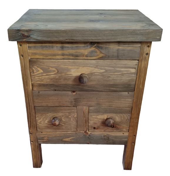 GC Stanley Bedside Table/Pedestal/Nightstand crafted from Pallet Wood