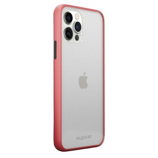 Base - DuoHybrid Reinforced Protective Case - Clear/Coral