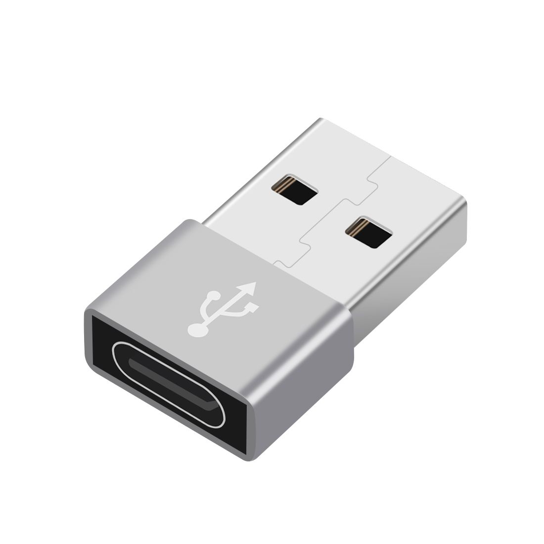 USB-C / Type-C Female to USB Male Aluminum Alloy Adapter | Shop Today ...