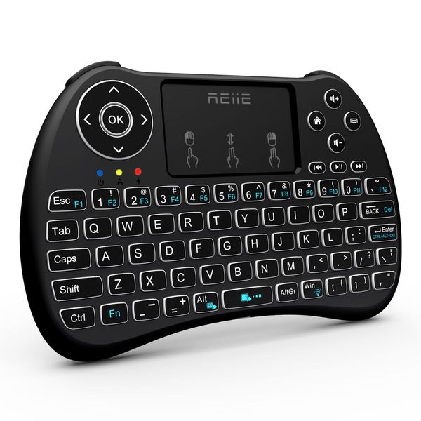 Reiie Wireless Qwerty Backlit Media Touchpad Key image