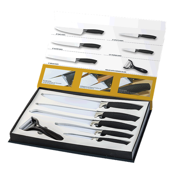 6 Piece Fully Customisable Knife Set