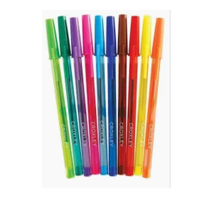 Croxley - Ballpoint Pens Set of 10 | Shop Today. Get it Tomorrow ...