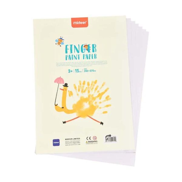 Mideer Finger Paint Art Paper - 15 Sheets