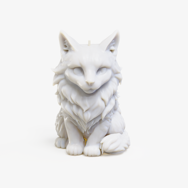 Maine Coon Cat Candle