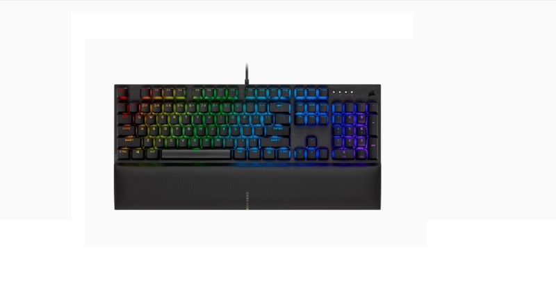 Corsair K60 RGB PRO SE Mechanical Gaming Keyboard — CHERRY VIOLA — Black