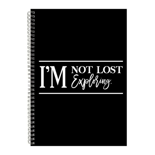 Exploring A4 Notebook Spiral Lined Motivational Sayings Graphic Notepad 154