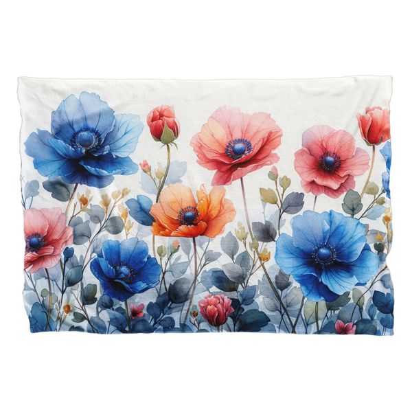Pastel Field Flowers Large Light Weight Fleece
