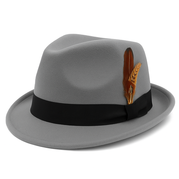 Fedora Panama Trilby Jazz Hat - 58cm
