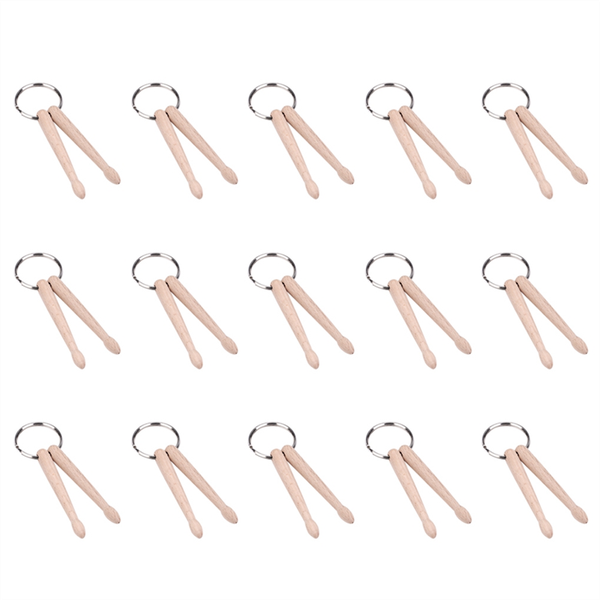 Mini Drum Stick Key Chain Wooden Drum Stick Key Ring Percussion Stick