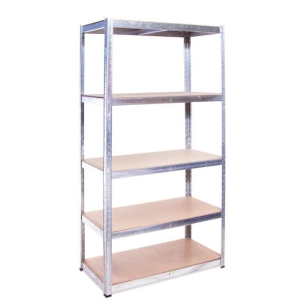 Source Direct - Steel Shelving (5 Tier Heavy Duty Boltless Shelf Unit)
