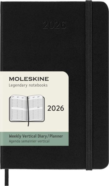 2026 12m Black Pocket Wkly Vertical Hard