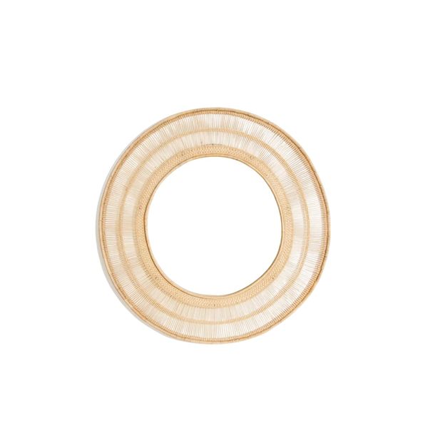Malawian Handmade Round Mirror - 102 x 4cm x 102