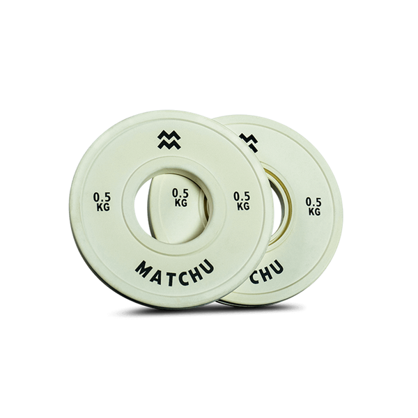 Fractional Weight Plates 0.5kg x 2 - Fractional Plates fits Olympic Barbell